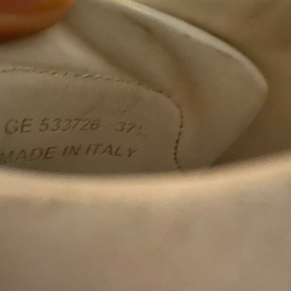 Saint Laurent White Lace Up Sneakers Women 7.5 - Picture 10 of 10